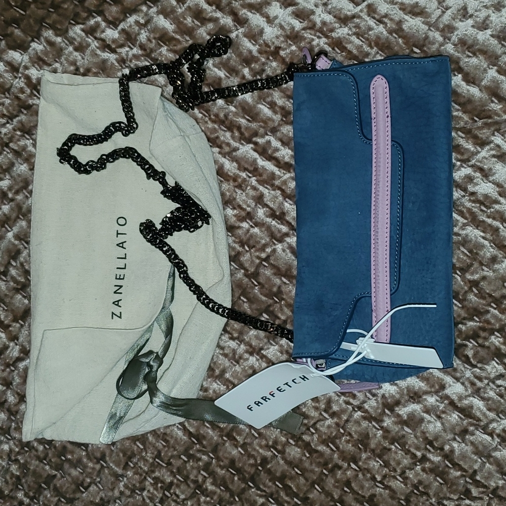 ZANELLATO  SUEDE CROSSBODY clutch